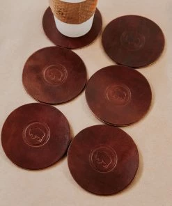 Mountain Khakis ColsenKeane Leather Coasters 6-Pack