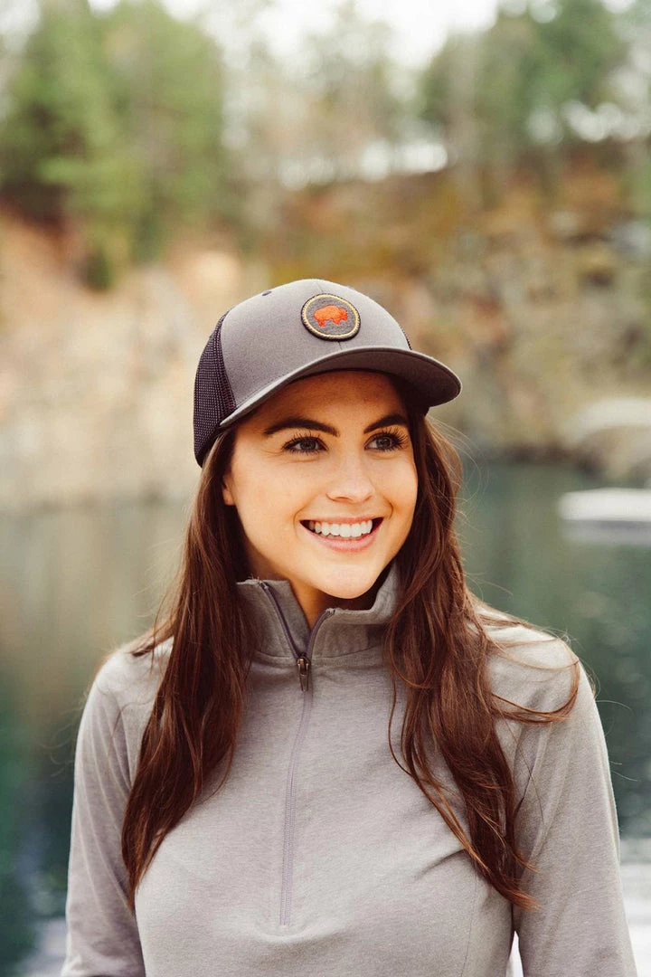 Mountain Khakis Unisex Bison Patch Trucker Hat Accessories & Gear