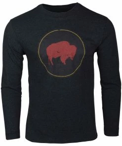 Mountain Khakis Men's Bison Patch Long Sleeve T- Shirt