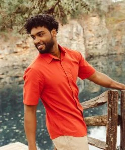 Mountain Khakis Men's Knox Dobby Short Sleeve Woven Shirt