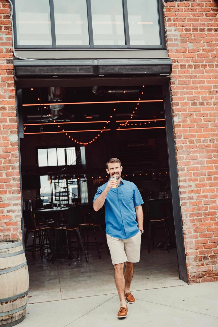 Mountain Khakis Men's Knox Dobby Short Sleeve Woven Shirt